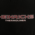 Bild von der Rückseite des Hoodies wo der Schriftzug Heinrichs Themroliner zu sehen ist.